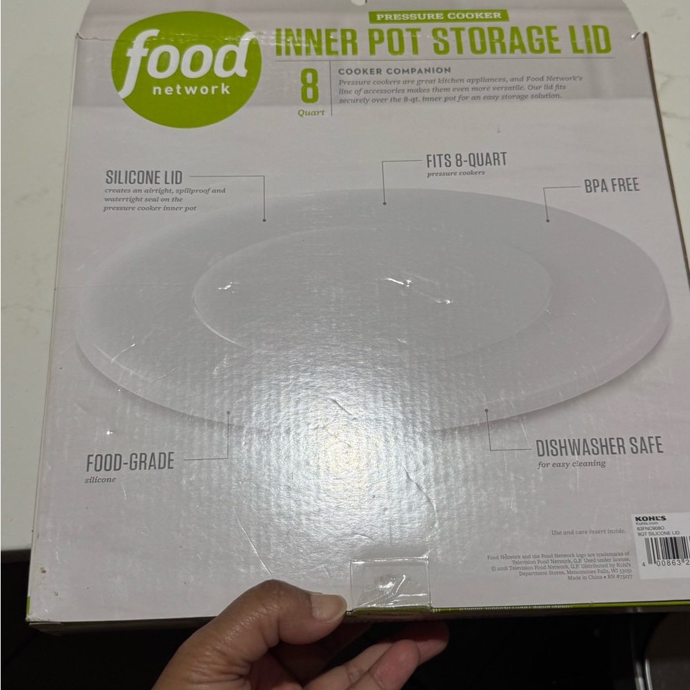 Food Network White Inner Pot Storage Lid - Picture 2 of 4
